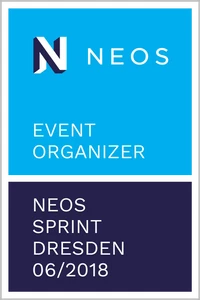 Neos Event Organizer Badge für Sprint in Dresden im Juni 2018