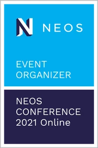 Neos Event Organizer Badge für Neos Conference Online in Dresden im Juni 2021